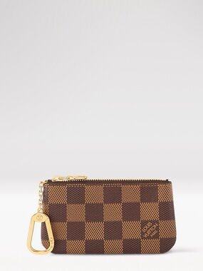 Authentic Louis Vuitton Brown Damier Ebene Key Pouch